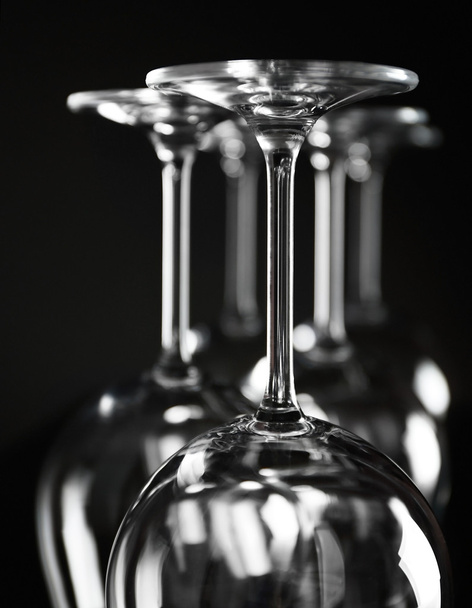 Empty wine glasses - Foto, imagen