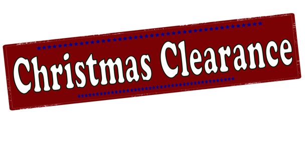 Christmas clearance stamp - Vector, Image