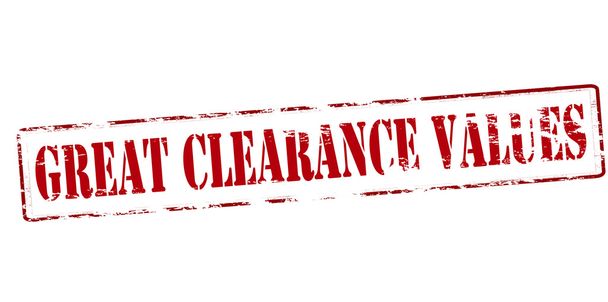 Great clearance values - Vector, Image