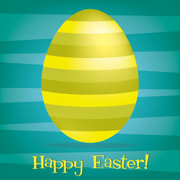 Bright Happy Easter card in vector format. - Vektör, Görsel