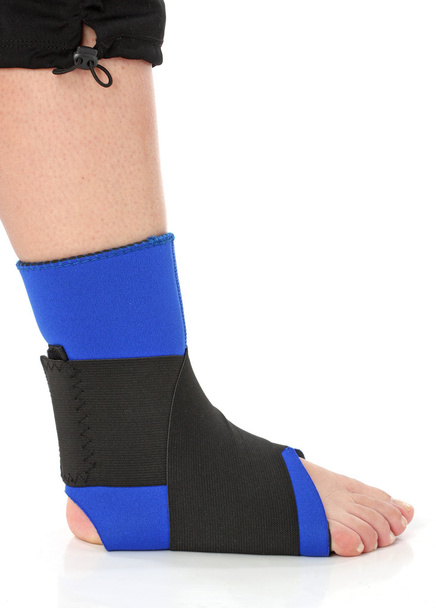 Foot with an ankle brace - Photo, Image