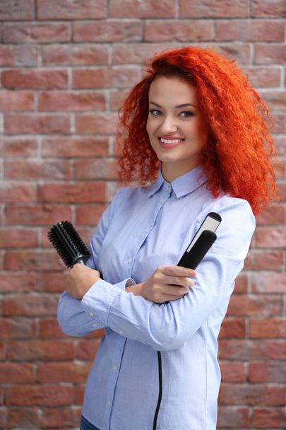 Red haired beautiful girl  - Valokuva, kuva