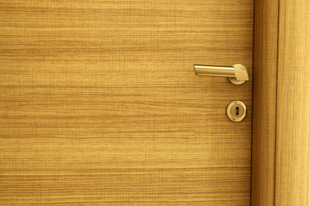 Λαβή της πόρτας και πόρτα κλειδαριά close-up  - Φωτογραφία, εικόνα