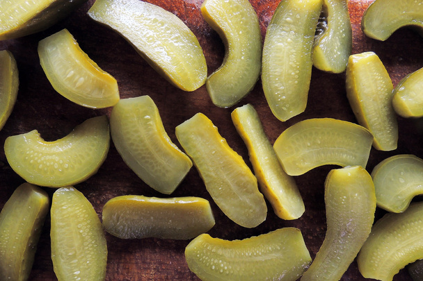 Pickled cucumber on the Board - Photo, Image