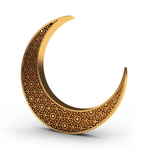 Gold Arabesque Moon - Photo, Image