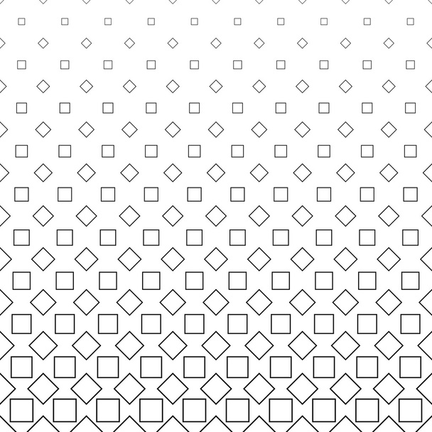 sich wiederholende schwarz weiße quadratische Muster Hintergrund - Vektor, Bild