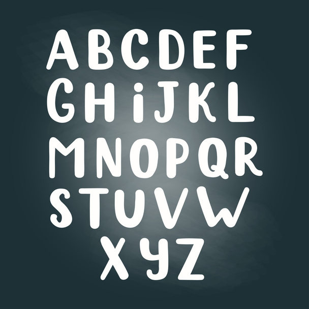 vector dibujado a mano alfabeto - Vector, imagen
