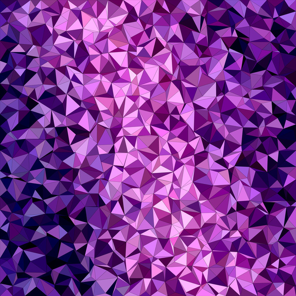 Purple triangle mosaic background design - Vector, Image