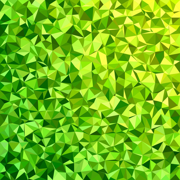 Green irregular triangle mosaic background design - Vector, Image