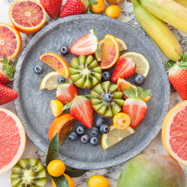 Colorful fruit salad - Photo, image