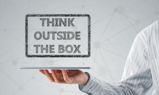 Thinking outside the box concept - Foto, Imagen