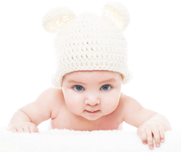 Baby auf weißem Hintergrund - Foto, Bild