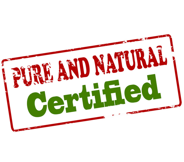 Puhdas ja luonnollinen sertifioitu
 - Vektori, kuva