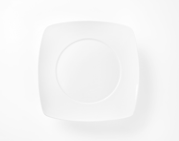 bílý čtvercový talíř - Fotografie, Obrázek