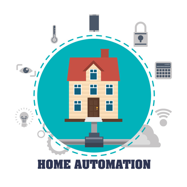 Home automation design - Vector, Image