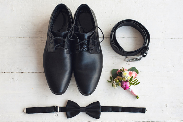 Close up of modern man accessories - Photo, image