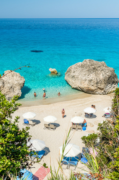 Kavalikefta Beach, Lefkada Adası, Yunanistan.  - Fotoğraf, Görsel