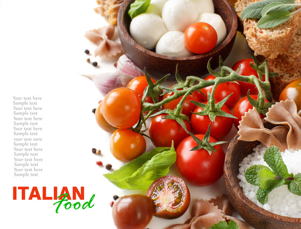 İtalyan yemek ingridients  - Fotoğraf, Görsel
