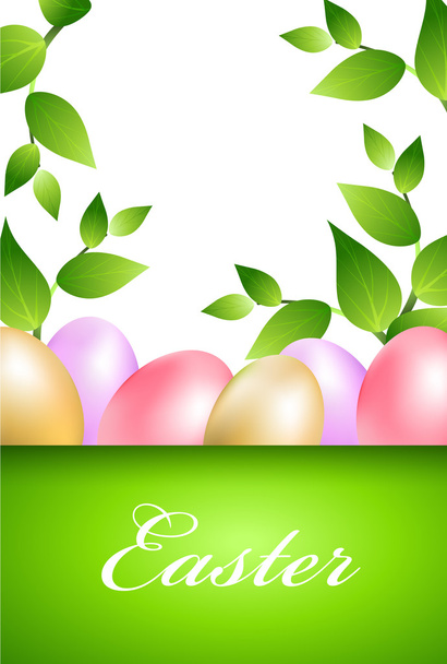 Hello easter card - Vector, Image