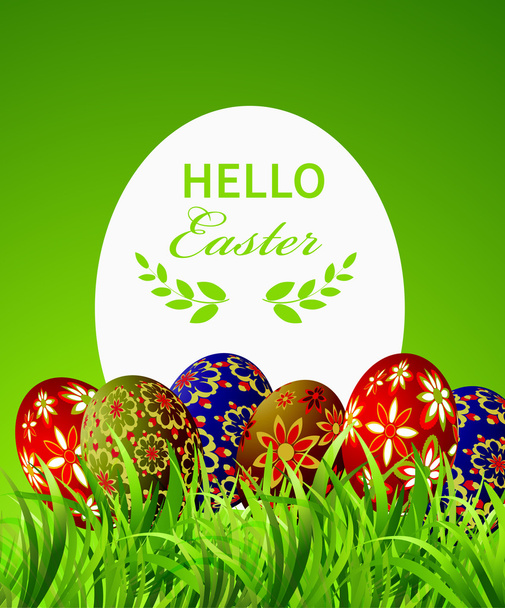 Hello easter card - ベクター画像