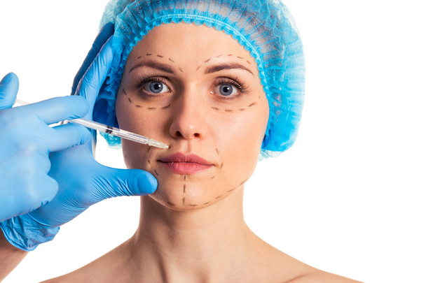 Preparation for facial surgery - Photo, Image