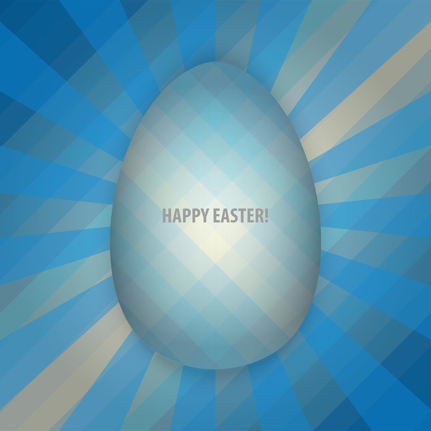 O ovo azul no fundo radiante
 - Vetor, Imagem