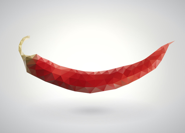 červená horká chilli paprika - Vektor, obrázek