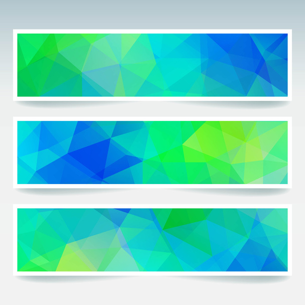 Abstract banner set - Vector, Image