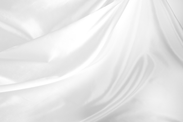 Tejido de seda blanca
 - Foto, Imagen