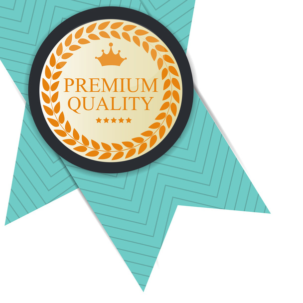 Gold Premium Quality Label vektorové ilustrace - Vektor, obrázek