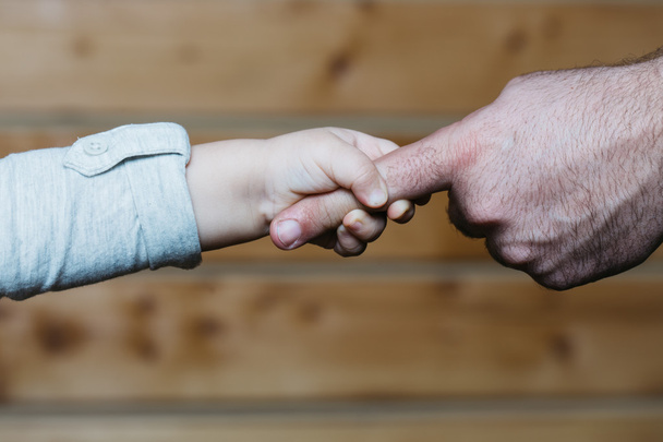 Hands of son and father - Fotoğraf, Görsel