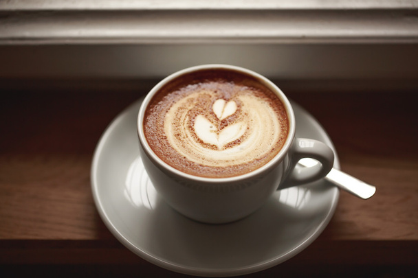 Cappuccino with beautiful foam - Foto, Imagen