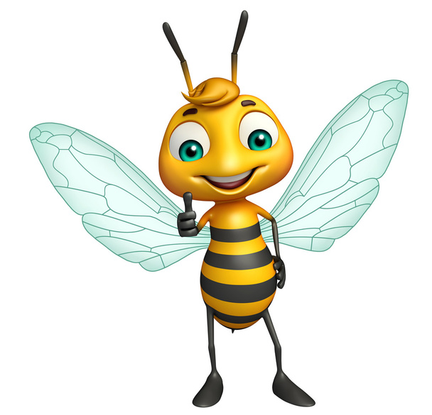 ładny Bee śmieszne kreskówka  - Zdjęcie, obraz