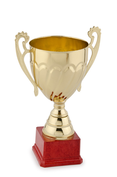 Vítězové poháru izolovaných na bílém - Fotografie, Obrázek
