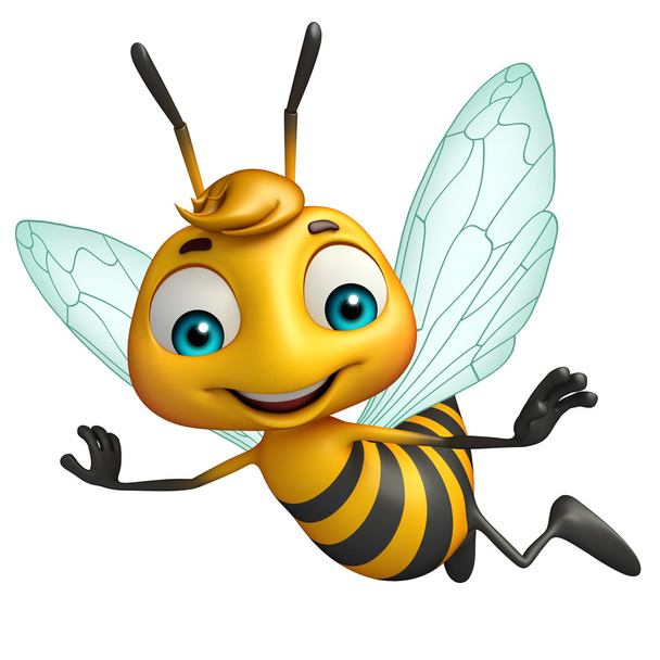 aranyos méh vicces rajzfilmfigura  - Fotó, kép