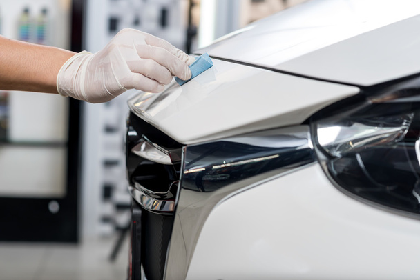 Auto body repair series : Glass coating - Photo, Image