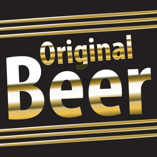 vector label for beer - Vetor, Imagem