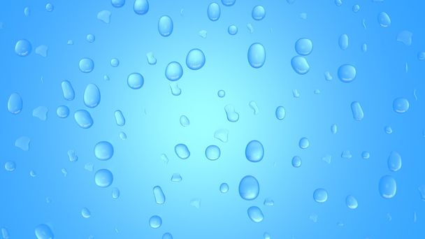 water drops 3D Render - Foto, imagen
