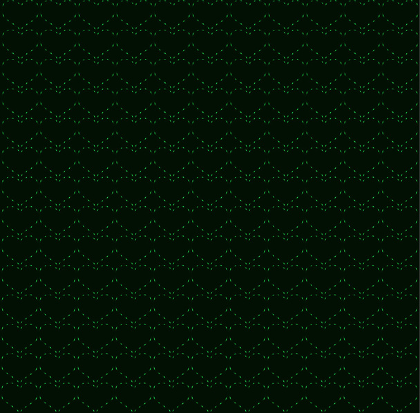 緑のネオン ハートの文字列、シームレスな背景 - ベクター画像