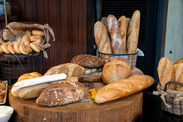 Francouzský chléb Display - Fotografie, Obrázek