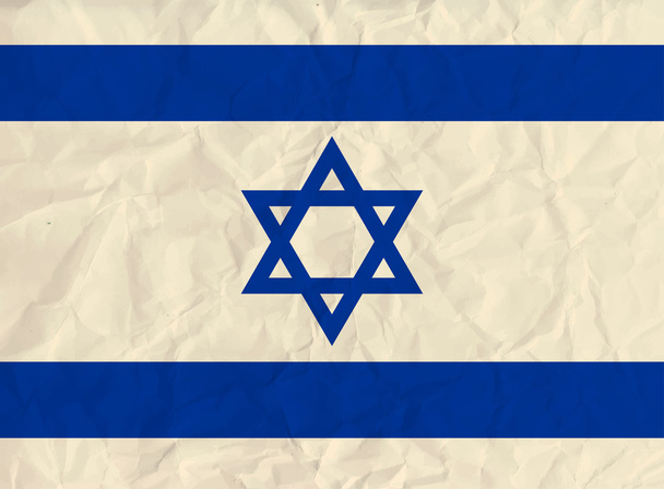 Israel paper  flag - Vector, Imagen