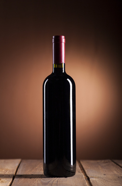 Red wine bottle - Foto, Imagem