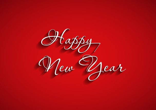 Beautiful elegant text design of happy new year, easy editable - Вектор,изображение