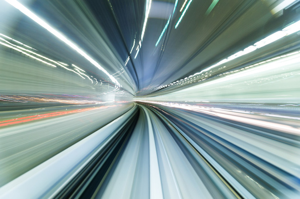 Speedy train passing through the city - Photo, Image