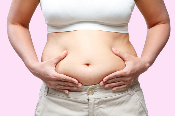 Women body fat belly - Photo, Image