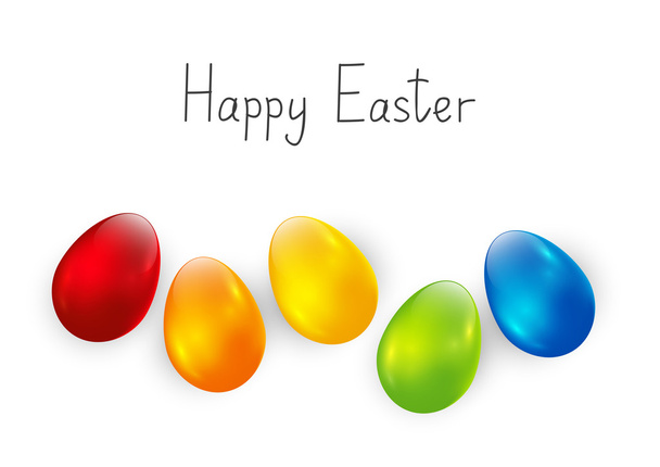 Colorful Easter eggs - Vetor, Imagem