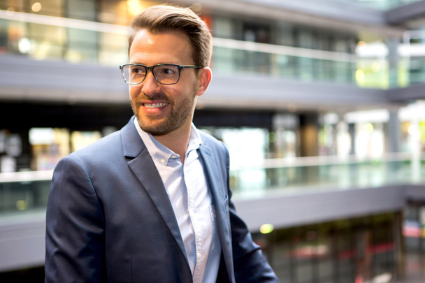 Young attractive business man with glasses - Fotografie, Obrázek