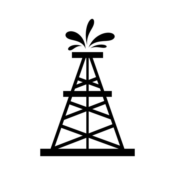 Petrol kulesi ikonu. vektör illüstrasyonu - Vektör, Görsel