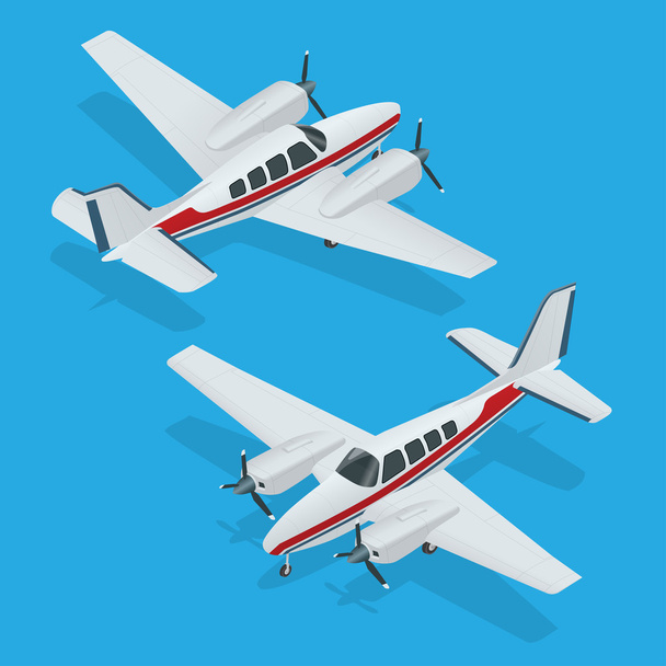Vector illustration of a airplanes. Airplane flight. Plane icon. Airplane vector. Plane write. Plane EPS. Plane 3d flat vector illustration. Plane isometric. - Vektör, Görsel