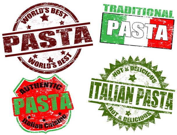 Pasta stamps - Vector, Image